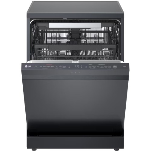 ΠΛΥΝΤΗΡΙΟ ΠΙΑΤΩΝ ΕΛΕΥΘΕΡΟ 60CM LG DF375HMS (A / BLACK / 14 ΣΕΡΒ / 3ο ΡΑΦΙ / ΑΤΜΟΥ / Wi-Fi)